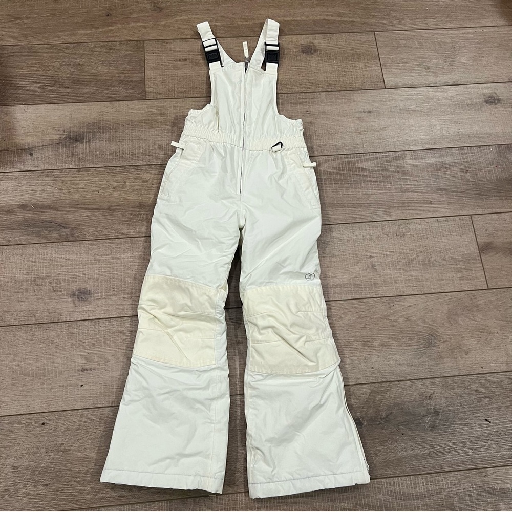Lands End Squall Snowboard Ski Bibs Size 7 unisex